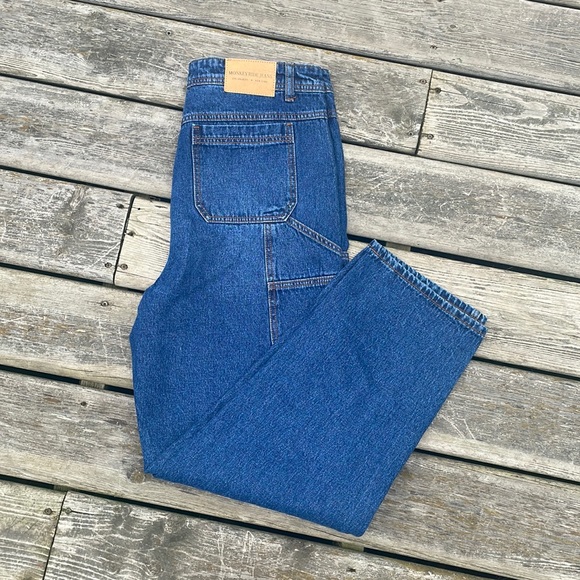 Monkey Ride Jeans NWT! High-Rise Carpenter Dad Jeans - Picture 1 of 14